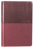 Bible NKJV Thin LP Burgandy 075606