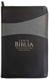 Biblia LG 12pt Negro y Gris Indice Cierre 60360
