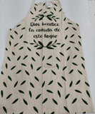 Delantal Dios bendice la comida de este hogar