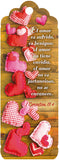 Marcador 3D Corazon 1 Cor 13:4 (Rojo)