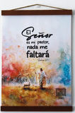 Pergamino Biblico El Señor es mi Pastor Color