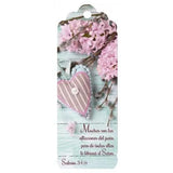 Marcador 3D Corazon Salmos 34:19 (Rosa)