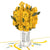 Tarjeta Pop Up Rose Bouquet Yellow