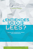 Entiendes lo que lees?