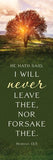Bookmark I will never leave thee