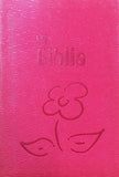 Biblia para Niñas Rosa con Fe de Jesus