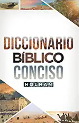 Portada del «Diccionario Bíblico Conciso Holman», con marcos geométricos en las fotografías que representan escenas del desierto y de la historia; ideal para explorar términos bíblicos y temas bíblicos contemporáneos.