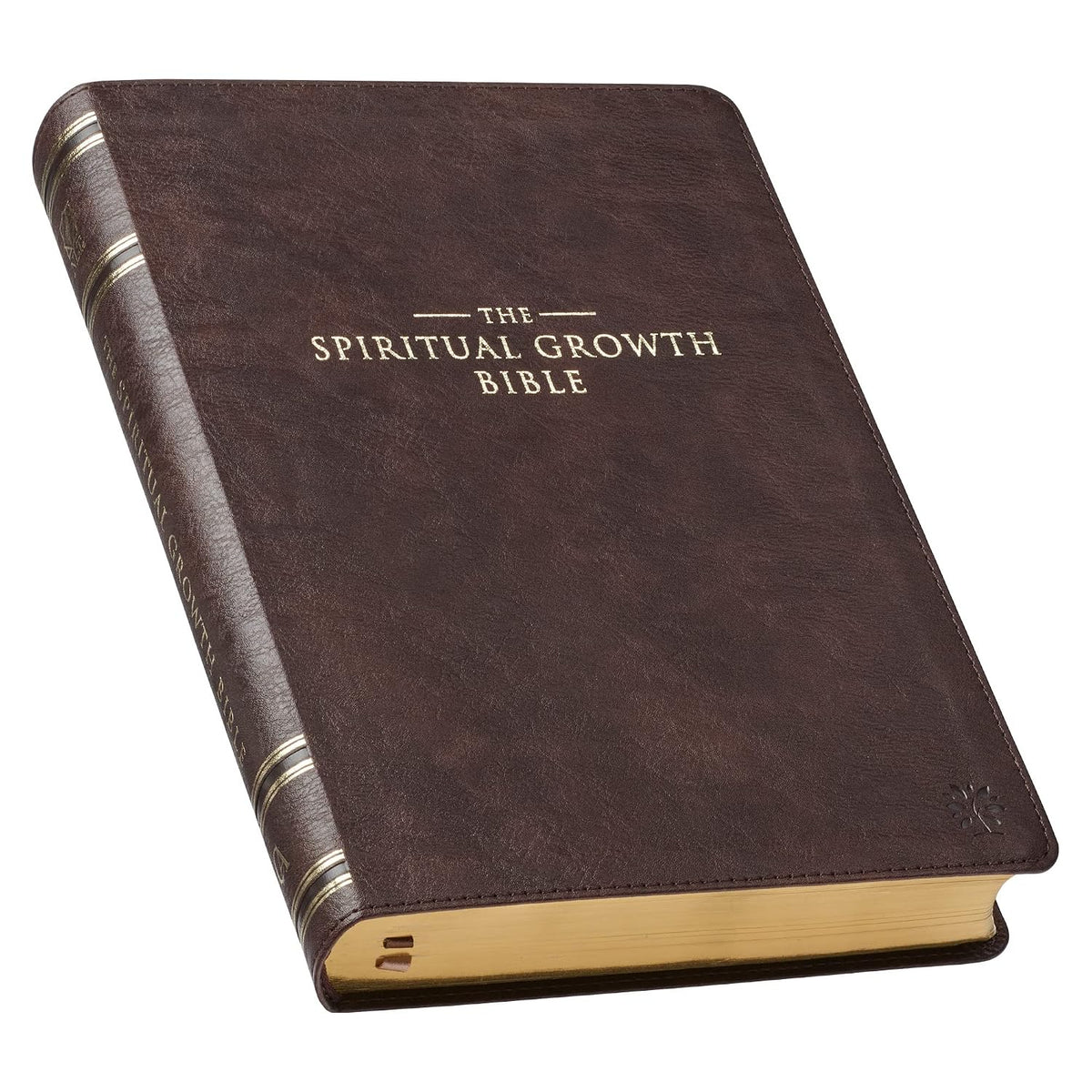 Bible 134662 Spiritual Growth Brown NLT