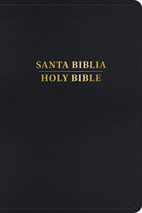 Biblia Bilingue Letra Grande Imit Piel Negra