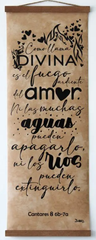 Pergamino Biblico Como llama divina