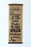 Pergamino Biblico Oracion de la Serenidad