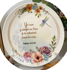 Plato Decorativo Yo creo y confio