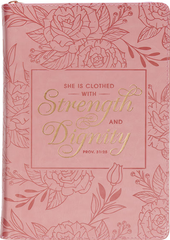 Journal Strength & Dignity w/zipper