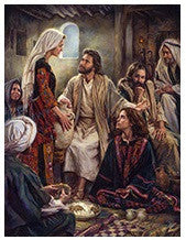 Poster At Jesus' Feet