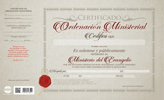 Certificado de Ordemación Ministerial Pkg 20