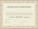 Certificado Ordenacion Diacono