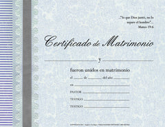 Certificado de Matrimonio