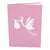 Tarjeta Pop Up Stork Girl
